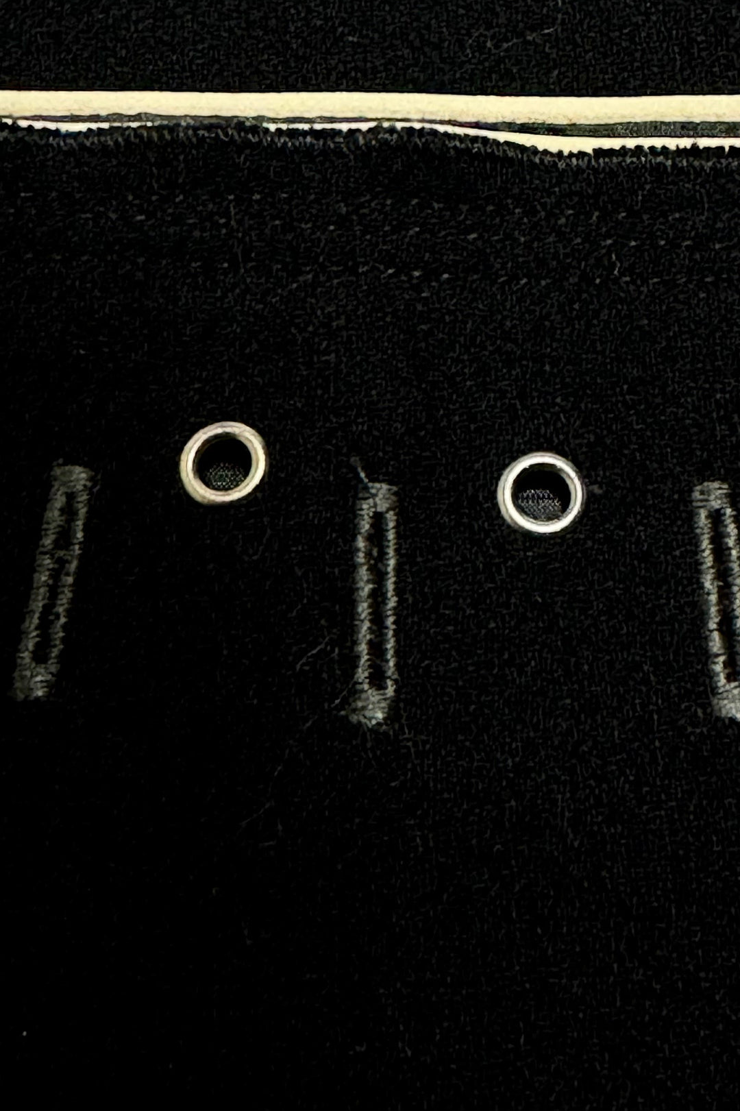FW 2004 PRADA ARCHIVAL ASYMMETRIC EYELET GROMMET WRAP SKIRT ITALY 40 SMALL