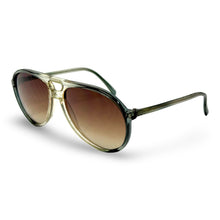 Load image into Gallery viewer, 1960’S GRANT MADE IN USA GRADIENT PEWTER SMOKE ACETATE AVIATOR SUNGLASSES
