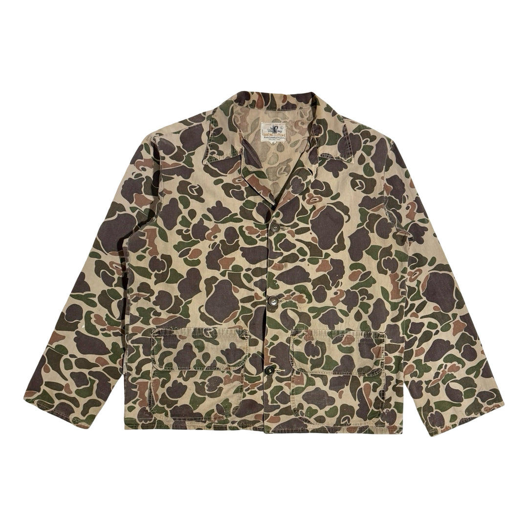 1970’S BLACK SHEEP MADE IN JAPAN CROPPED DUCK CAMO HUNTING JACKET LARGE