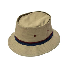 Load image into Gallery viewer, 1980’S STRIPED KHAKI BUCKET HAT
