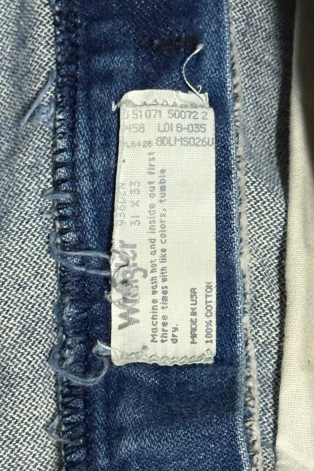 1990’S WRANGLER 936 MADE IN USA THRASHED & FADED WESTERN BOOTCUT DENIM JEANS 30 X 32