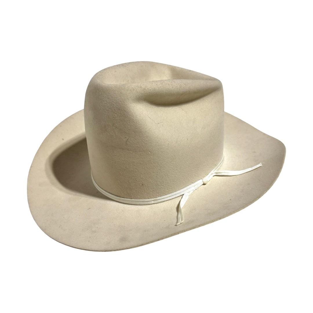 1970’S AMERICAN HAT CO MADE IN USA SILVERBELLY FUR WOOL FELT COWBOY HAT 6 7/8