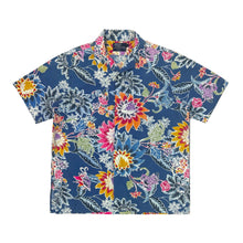 Cargar imagen en el visor de la galería, 1990’S POLO RALPH LAUREN MADE IN USA REPAIRED FLORAL HAWAIIAN LOOP COLLAR S/S B.D. SHIRT LARGE
