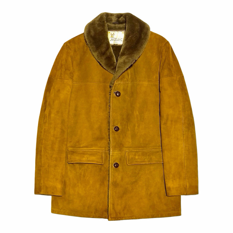 Lakeland suede car coat front