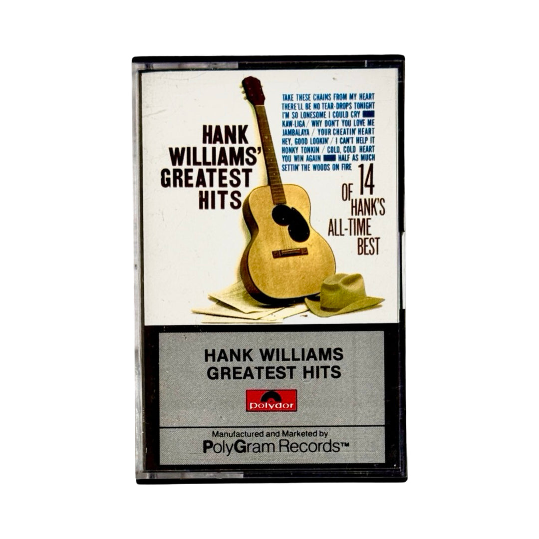 HANK WILLIAMS’ GREATEST HITS CASSETTE TAPE