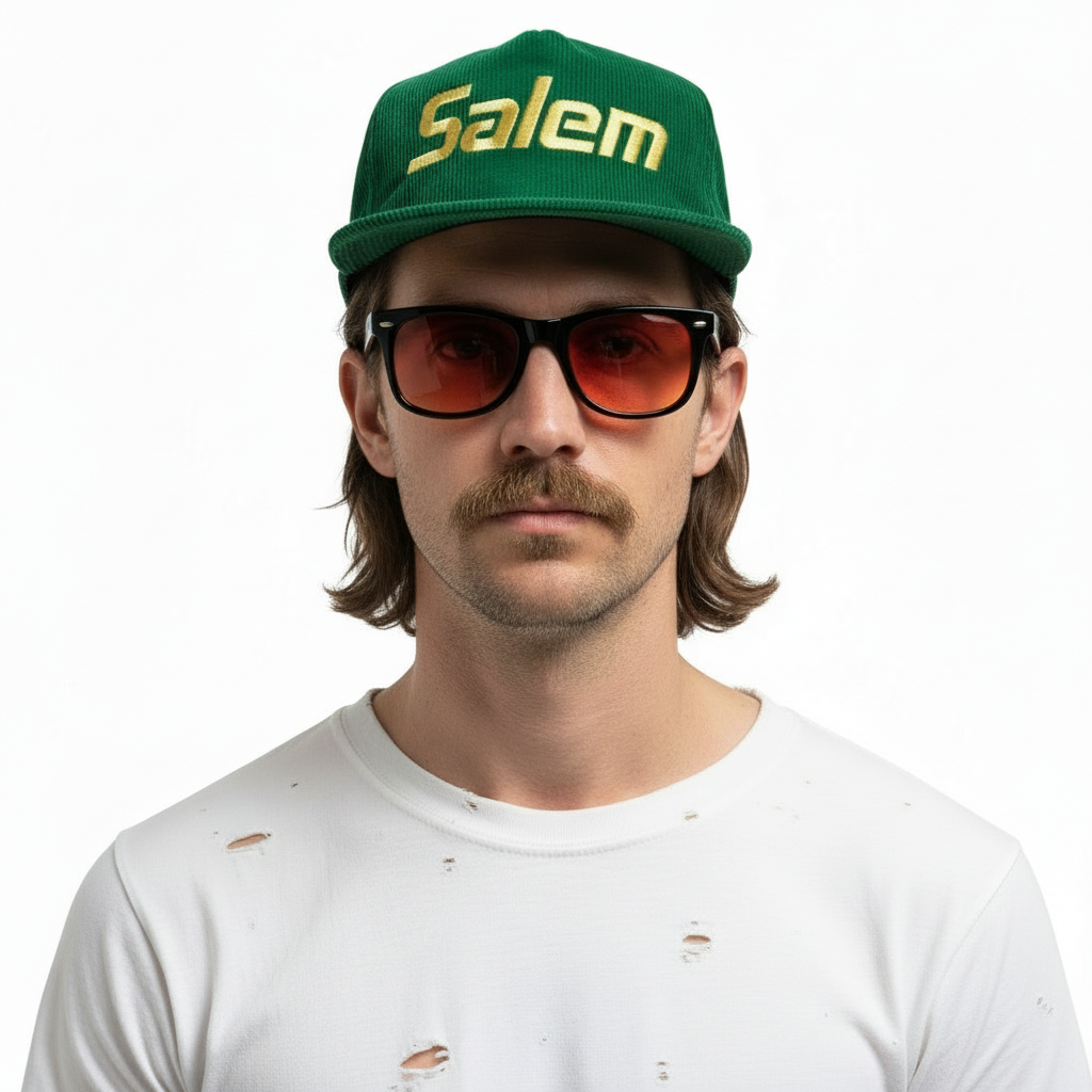 1980’S DEADSTOCK SALEM CIGARETTES EMBROIDERED CORDUROY BASEBALL HAT