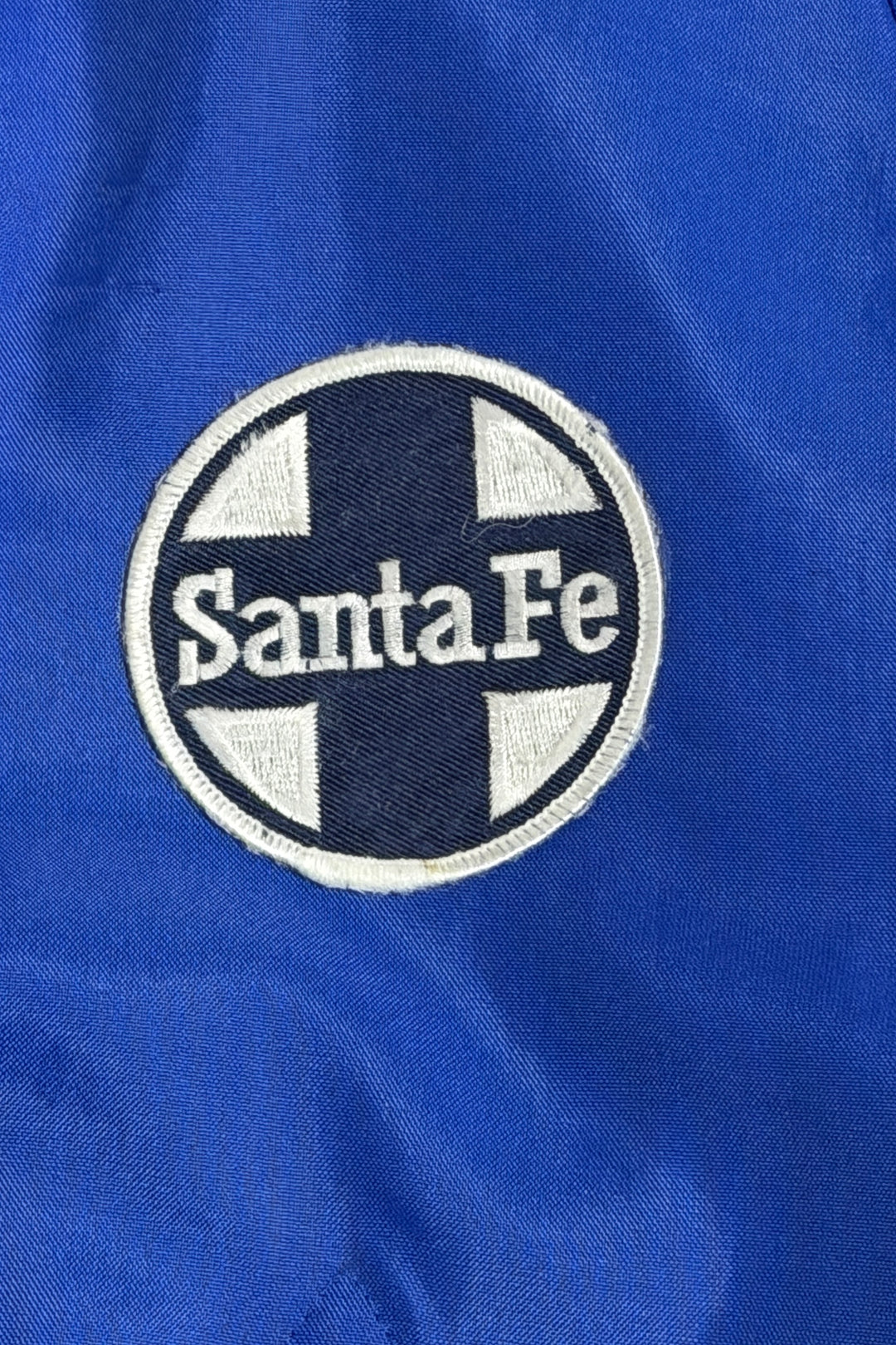 1960’S SANTA FE RAILWAYS MADE IN USA CROPPED RAGLAN SLEEVE BASEBALL JACKET LARGE