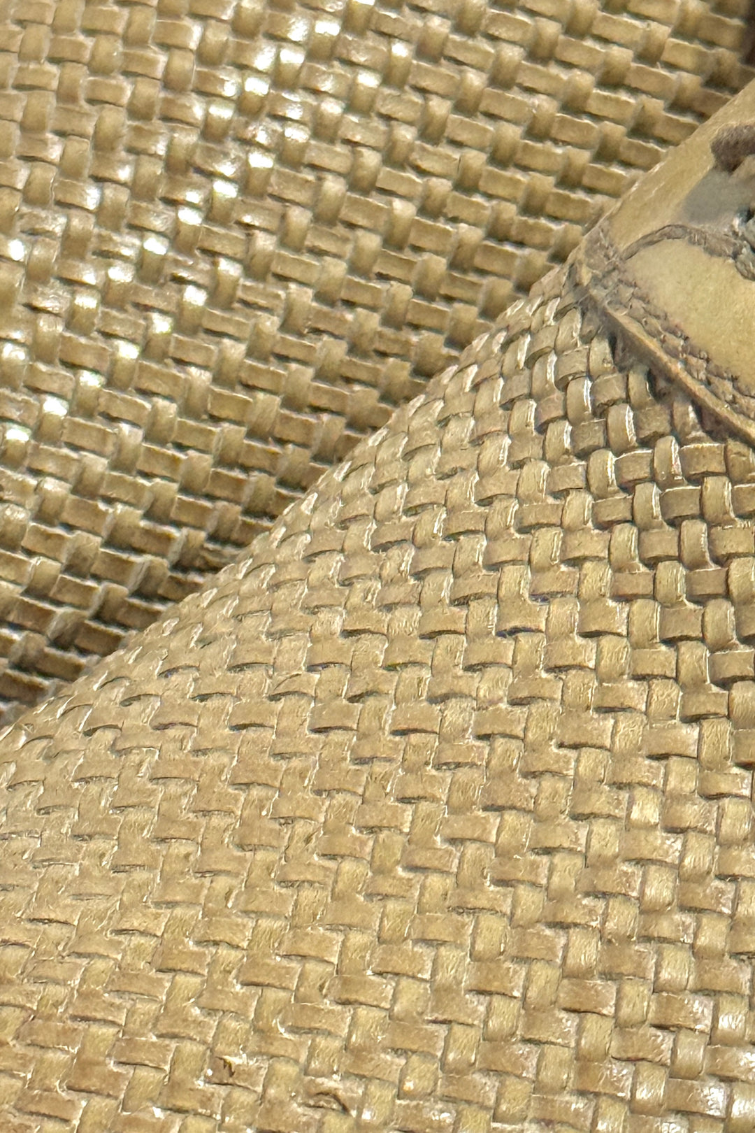 1990’S FRANCESCHETTI MADE IN ITALY WOVEN LEATHER DERBY SHOES 42 US 9.5