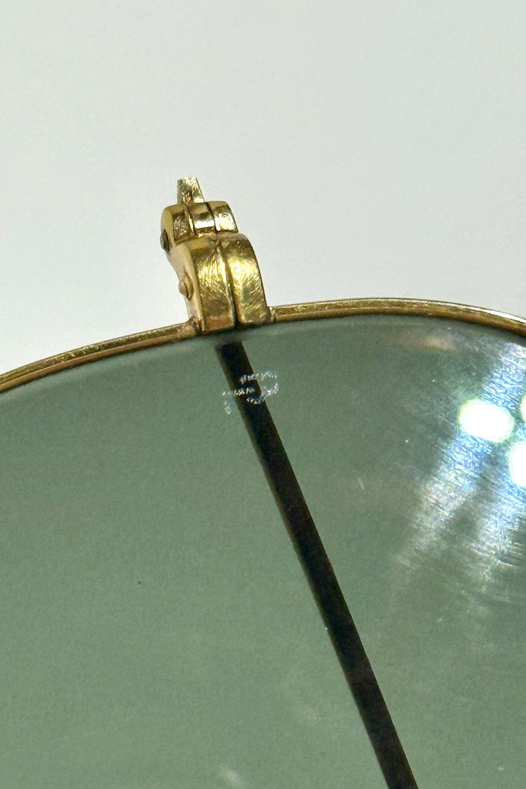 1970’S B&L RAY-BAN MADE IN USA GOLD FRAME SHOOTER AVIATOR SUNGLASSES