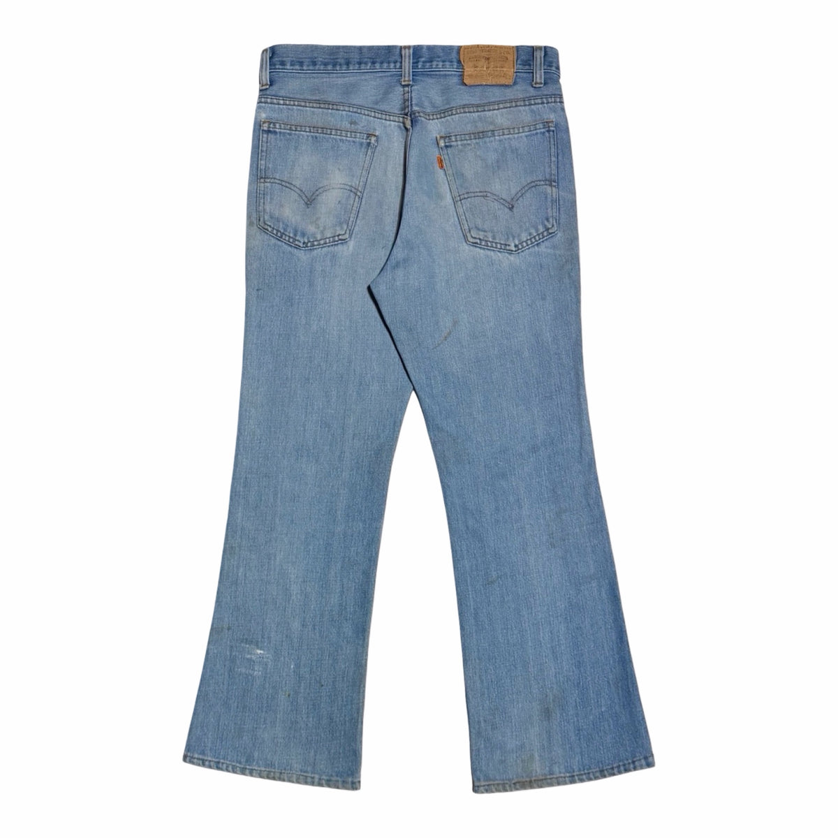 1970's Levi's 517 orange tab bootcut jeans back