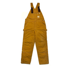 Load image into Gallery viewer, 1990’S CARHARTT INSULATED CANVAS DOUBLE KNEE OVERALLS LARGE
