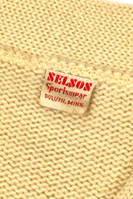 Load image into Gallery viewer, 1940’S NELSON SPORTSWEAR MADE IN USA CROPPED KNIT WOOL CARDIGAN SWEATER SMALL
