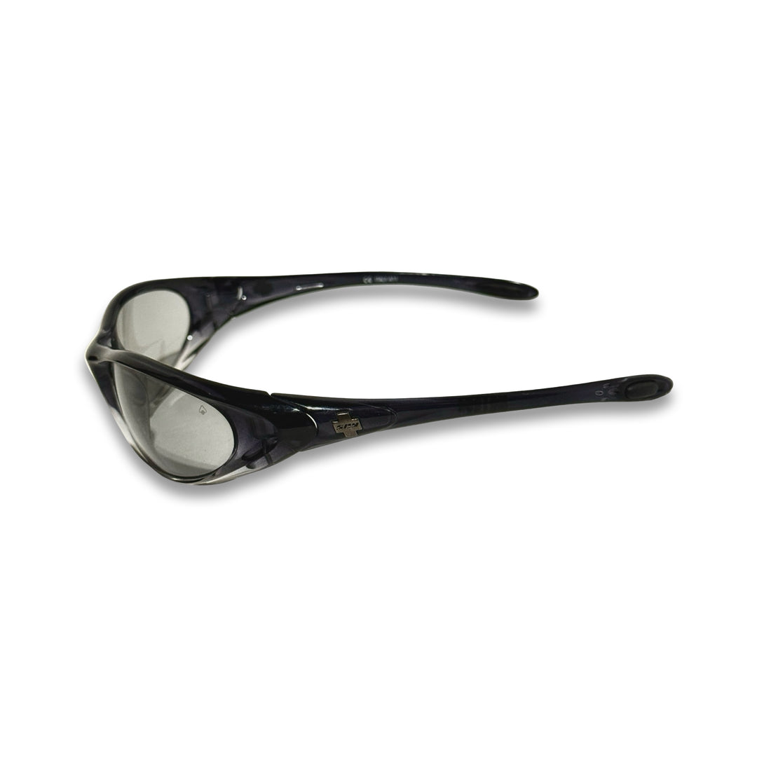 2000’S SPY OPTICS MADE IN ITALY WRAPAROUND GRADIENT TRANSLUCENT ACETATE & MIST LENSE SUNGLASSES