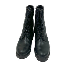 Load image into Gallery viewer, 1990’S WILDLAND FIREFIGHTING MADE IN USA BLACK LEATHER WORK BOOTS M10
