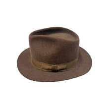 Load image into Gallery viewer, 1980’S GOLDEN GATE HAT COMPANY MADE IN USA INDIANA JONES RAIDERS OF THE LOST ARK FELT HAT X-LARGE
