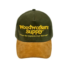 Load image into Gallery viewer, 1990’S WOODWORKER’S SUPPLY SUEDE BILL HAT
