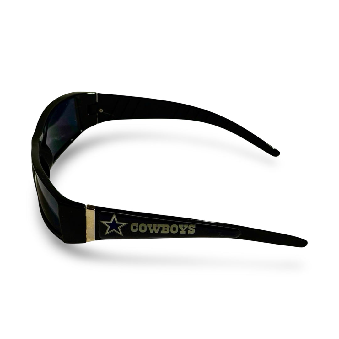 2000’S BOOTLEG COWBOYS BLACK WRAPAROUND FRAME WITH BLACK LENSE SUNGLASSES