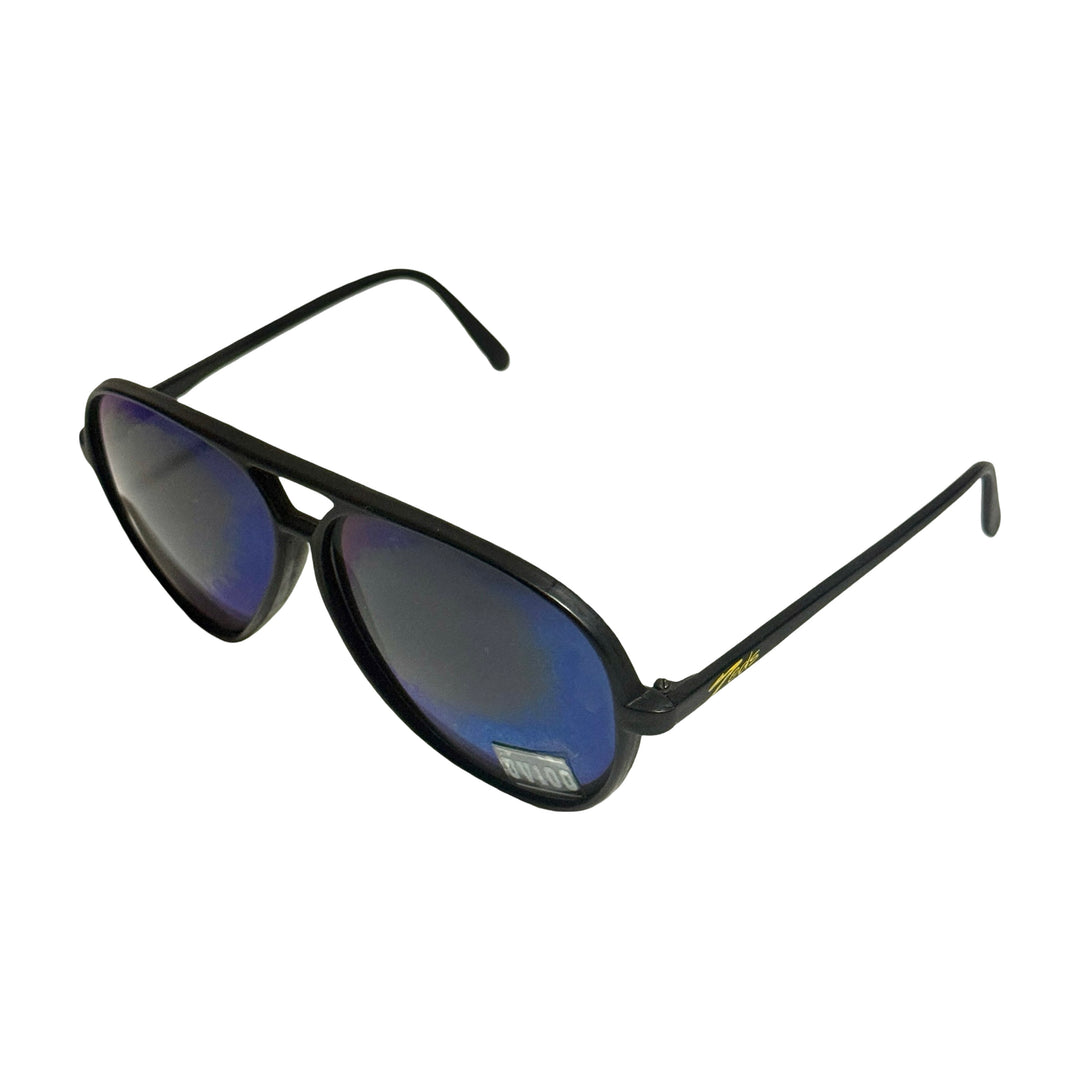 1970’S ZEDS BLACK FRAME BLUE SMOKE LENSES AVIATOR SUNGLASSES