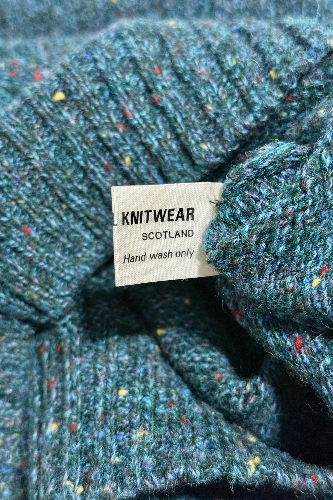 1970’S ISLE OF MULL KNITWEAR MADE IN SCOTLAND KNIT SCOTTISH WOOL CREWNECK SWEATER LARGE