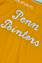 Cargar imagen en el visor de la galería, 1960’S PENN POINTERS MADE IN USA CROPPED CHAINSTITCHED LETTER S/S B.D. BOWLING SHIRT LARGE
