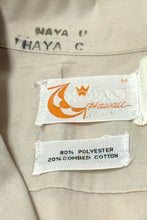 Cargar imagen en el visor de la galería, 1970’S IOLANI MADE IN USA EMBROIDERED CROPPED S/S B.D. LOOP COLLAR SHIRT MEDIUM
