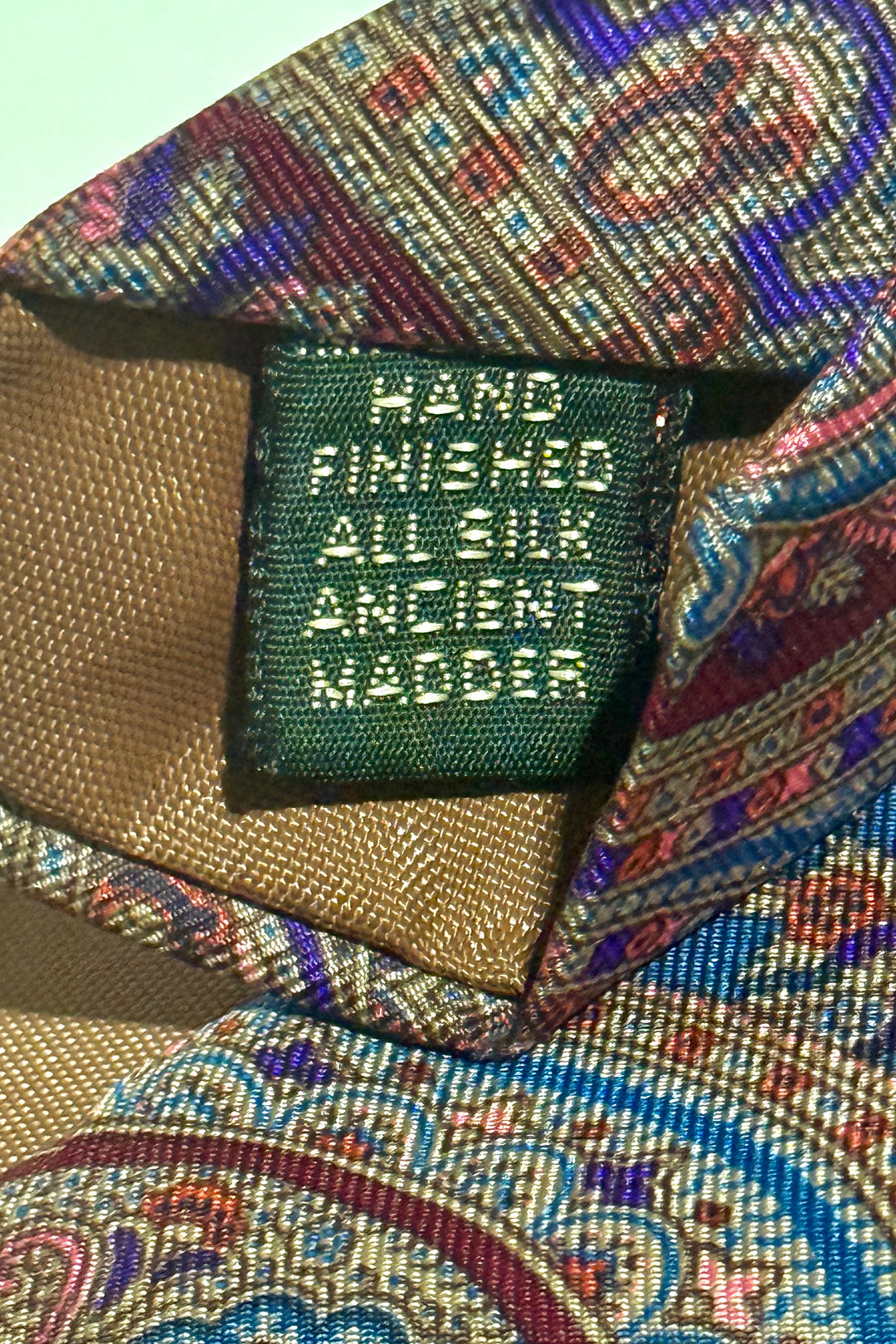 1980’S BERT PULITZER COLLECTORS EDITION MADE IN USA 100% ITALIAN SILK PAISLEY NECKTIE