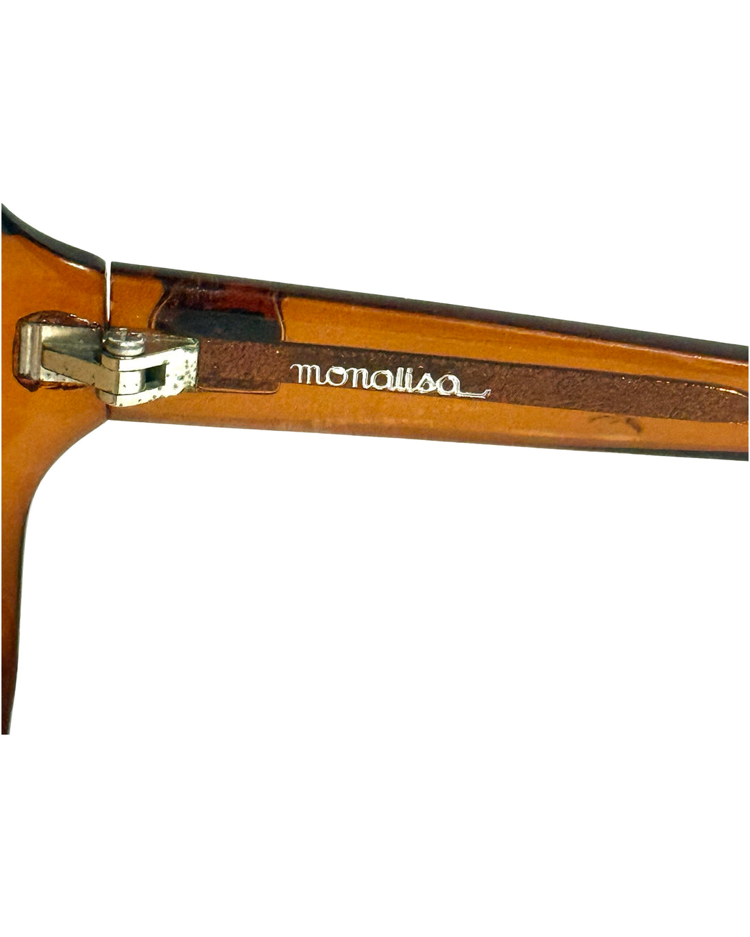 1970’S MONALISA MADE IN USA HONEY ACETATE FRAME HAVANA LENSES SUNGLASSES