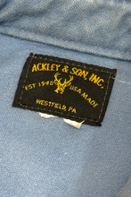 Cargar imagen en el visor de la galería, 1950’S ACKLEY &amp; SON MADE IN USA CHAMOIS CLOTH WESTERN PEARL SNAP SHIRT SMALL
