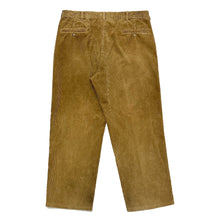 Load image into Gallery viewer, 1980’S POLO RALPH LAUREN MADE IN USA WELL WORN HIGH WAISTED PLEATED CORDUROY PANTS 36 X 30
