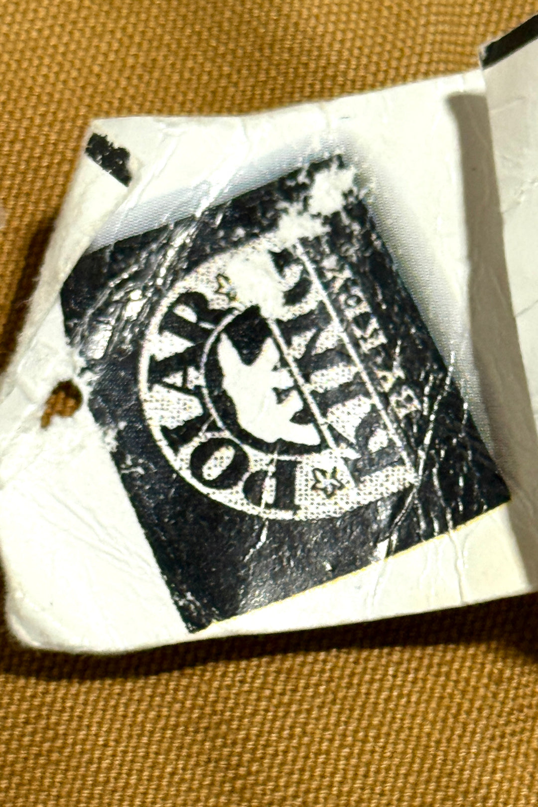 1990’S DEADSTOCK POLAR KING BY KEY MADE IN USA SUN FADED DUCK CANVAS WORKWEAR JACKET XXL