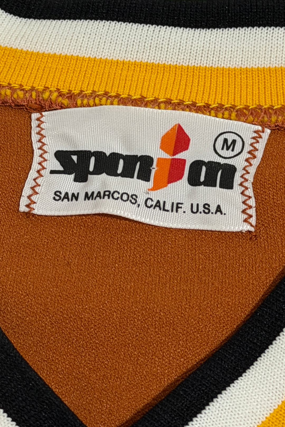 1970’S NEW MEXICO TANK &amp; CULVERT CO MADE IN USA BURNT ORANGE BASEBALL JERSEY S/S T-SHIRT MEDIUM