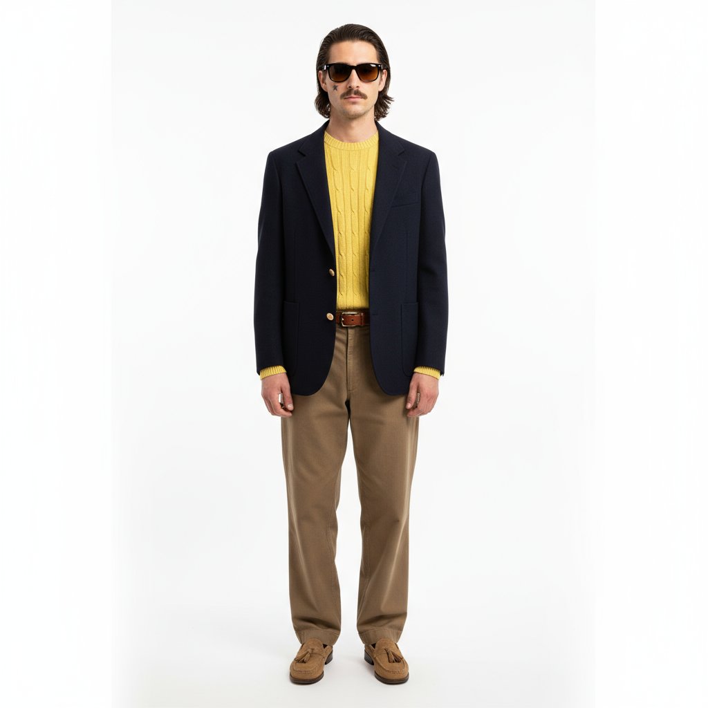 1970’S CHANTAL UOMO CAPRI MADE IN ITALY SILK & CASHMERE CABLE KNIT CREWNECK SWEATER X-LARGE