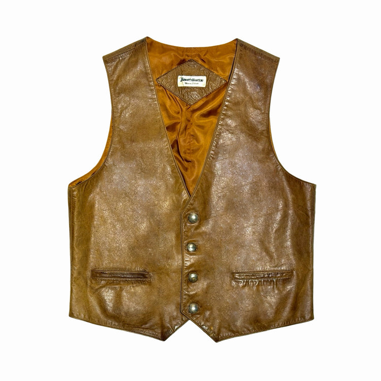 Bounty Hunter leather vest front
