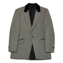 Load image into Gallery viewer, 1960’S AFTER SIX UNION MADE IN USA GRAY VELVET COLLAR TUXEDO JACKET 42R
