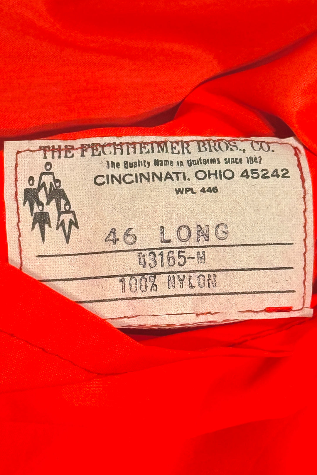 1970’S MASK X FECHEIMER BROS MADE IN USA CROPPED REVERSIBLE HIGH VIS LEOPARD PRINT COLLAR JACKET LARGE