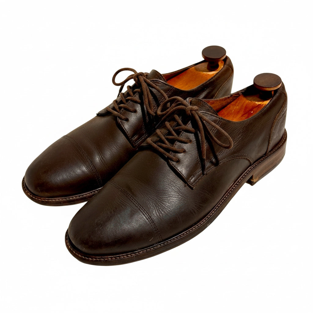 2000’S OUR LEGACY MADE IN USA NORWEGIAN DERBY BROWN LEATHER SHOES EU 43 / US 10