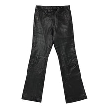 Load image into Gallery viewer, 2000’S TOM FORD FOR YVES SAINT LAURENT MADE IN ITALY LAMB LEATHER FLARED LEG PANTS 32 X 32
