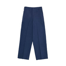 Cargar imagen en el visor de la galería, 1970’S US ARMY MADE IN USA TROPICAL BLUE HIGH WAISTED WOOL TROUSER PANTS 26 X 26
