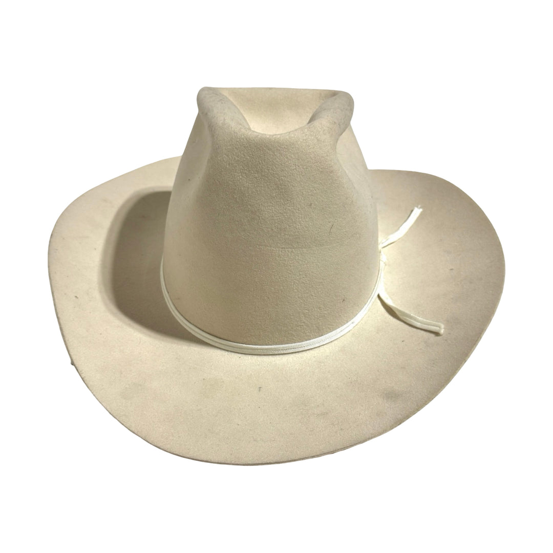 1970’S AMERICAN HAT CO MADE IN USA SILVERBELLY FUR WOOL FELT COWBOY HAT 6 7/8