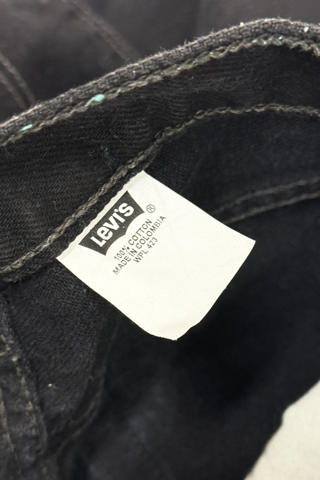 1990’S LEVI’S 501 DARK BLACK DENIM JEANS 28 X 32