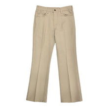 Load image into Gallery viewer, 1970&#39;S LEVI’S 517 STAPREST KHAKI COWBOY CUT PANTS 30 X 28
