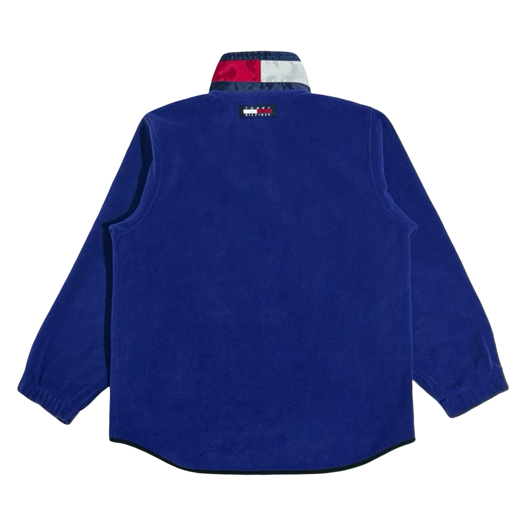 1990’S TOMMY HILFIGER SHERPA FLEECE FULL ZIP SWEATER LARGE