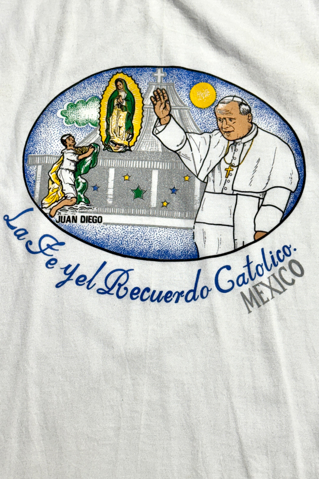 1980’S DEADSTOCK POPE JOHN PAUL II GUADALUPE S/S T-SHIRT MEDIUM