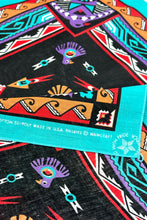 Load image into Gallery viewer, 1980’S WAMCRAFT NATIVE DESIGNS MADE IN USA SELVEDGE COLORFAST BANDANA
