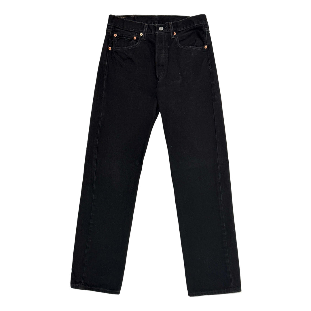 1990’S LEVI’S 501 DARK BLACK DENIM JEANS 28 X 32