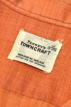 Cargar imagen en el visor de la galería, 1950’S PENNEY’S TOWNCRAFT MADE IN USA EMBROIDERED SELVEDGE LOOP COLLAR L/S B.D. SHIRT MEDIUM
