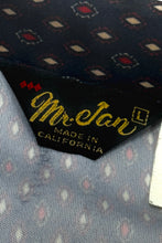 Load image into Gallery viewer, 1970’S MR. JAN MADE IN USA CROPPED PATTERNED DISCO S/S B.D. POLO SHIRT SMALL
