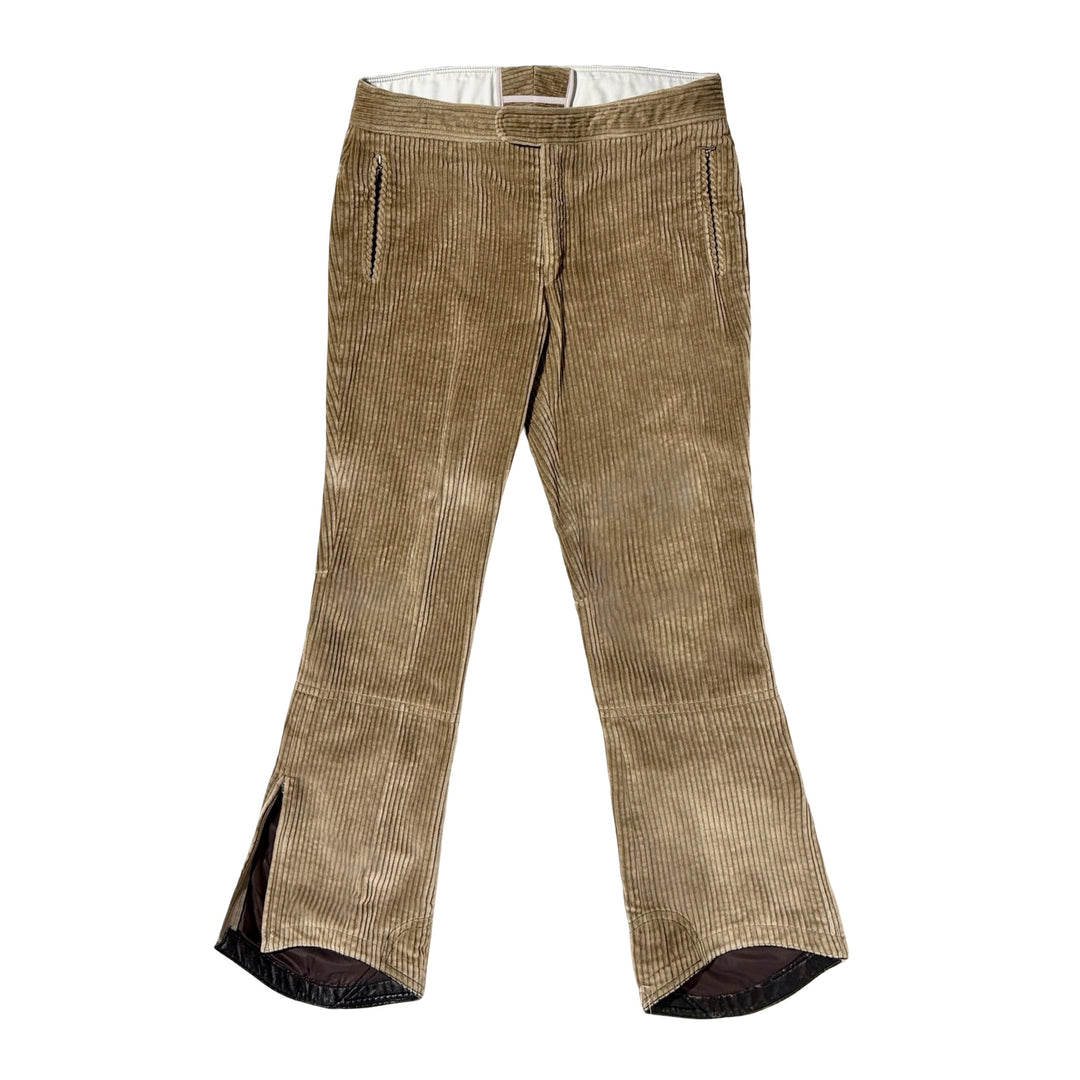 1970’S BOGNER MADE IN USA WIDE WALE CORDUROY FLARED SKI PANTS 36 X 30