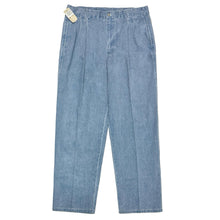 Load image into Gallery viewer, 1980’S DEADSTOCK LEVI’S OFFICER CORPS MADE IN USA PLEATED STONEWASH CHINO PANTS 38 X 32
