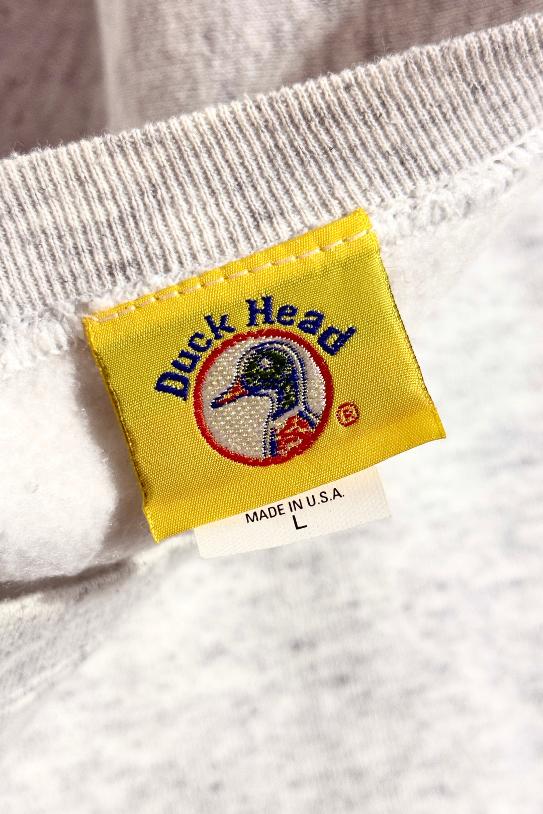 1990’S DUCK HEAD MADE IN USA FLEECE CREWNECK SWEATER LARGE